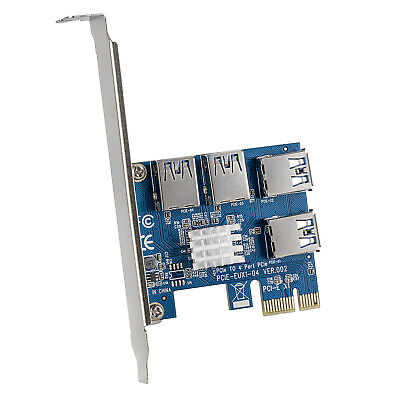 #ad PCI e to USB 3.0 4 Port Expansion Adapter Hub Controller Internal Add on Card $26.43