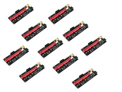 #ad PCI E 1x to 16x Powered USB 3.0 GPU Riser Extender Adapter Card VER 009S 10 pack $45.95