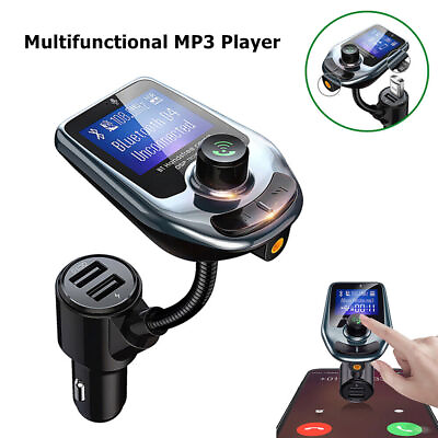 #ad 12 24V Car MP3 Player Transmitter Cigarette Lighter Socket Plug w USB Charging $22.04