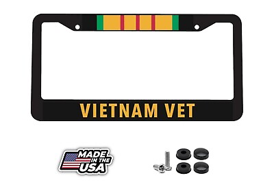 #ad Vietnam Veteran US USA Military Vet America American Car License Plate Frame $9.95