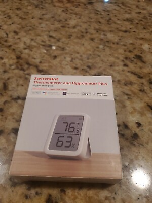 #ad SwitchBot Thermometer Hygrometer Bluetooth Indoor Meter Plus $45.00