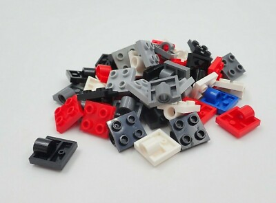 #ad Lego Lot of 50 Plate Modified 2X2 W Pin Hole Assorted Colors Bulk #2444 $6.99