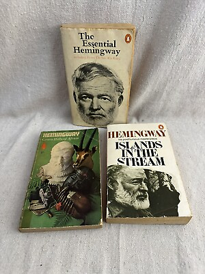 #ad Ernest Hemingway Paperback Lot Essential Islands Stream Green Hills Africa $14.95