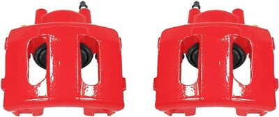#ad Power Stop Front S5302 Pair of High Temp Red Powder Coated Calipers $190.00