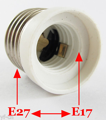 #ad 1pc E27 Male to E17 Female Socket Base LED Halogen CFL Light Bulb Lamp Adapter $1.74
