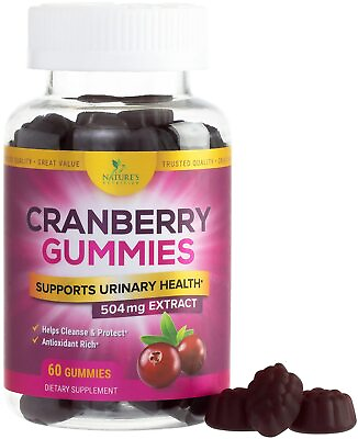 #ad Nature#x27;s Nutrition Cranberry Urinary Health Gummies w Vitamin C amp; Vitamin E $12.42