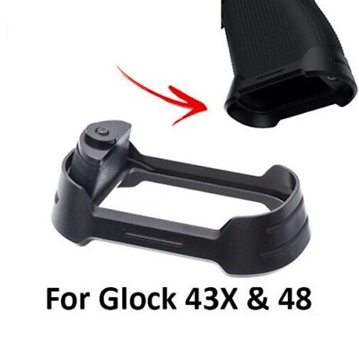 #ad Black Flared Aluminum Magwell for Glock 43X 48 G43X G48 $13.71