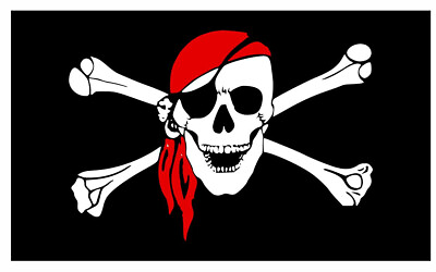#ad Pirate Flag Sticker Decal F686 $8.99