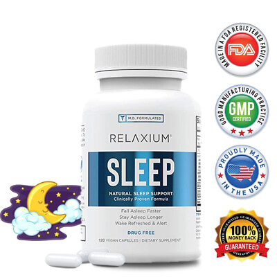 #ad Relaxium Sleep Helps Relax and Promote Natural Sleep Sleep Aid Asleep Quickly $7.87