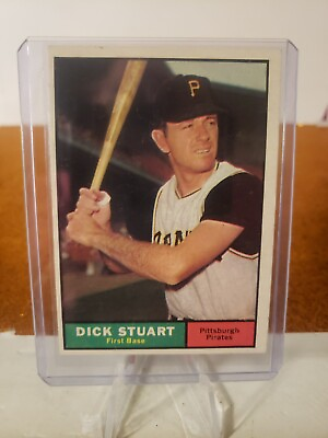 #ad 1961 Topps Baseball Card #126 Dick Stuart see pics $4.24