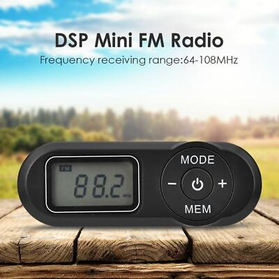 #ad Portable Mini Radio LCD Digital Display Retro Rechargeable FM Player Receivers $8.92