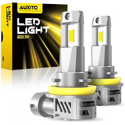#ad 2X AUXITO Upgraded H8 H11 H9 LED Headlight Bulb Xenon White 24000LM Lamps CANBUS $35.99