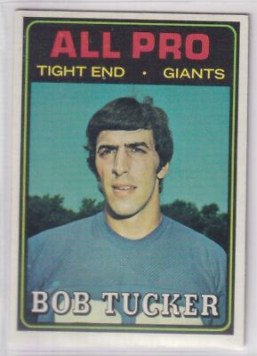 #ad Bob Tucker 1974 Topps All Pro #127 New York Giants EX {0207 $3.49