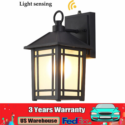 #ad Porch Sconce Outdoor Motion Sensor Wall Mounted Lamp Light Fixture Dusk to Dawn $33.25