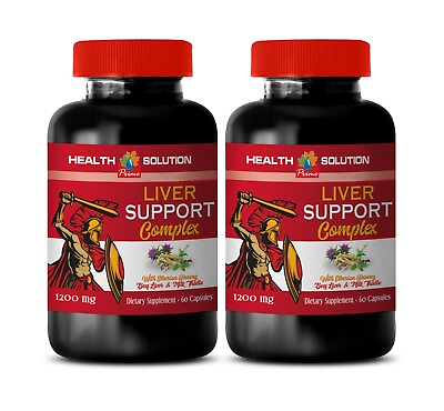 #ad liver health Liver Support Complex 1200mg adaptogenic properties 2 Bottles $35.83