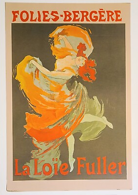 #ad Jules Cheret Folies Bergere La Loie Fuller Poster High Quality Vintage Print $75.00