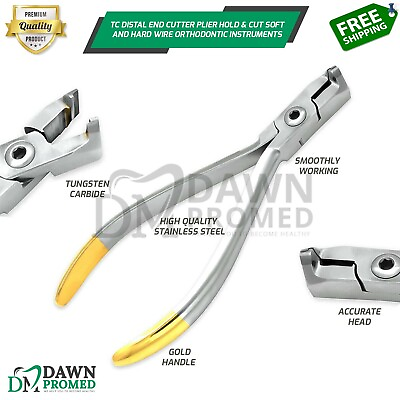 #ad TC Distal End Cutter Plier Hold amp; Cut Soft and Hard Wire Orthodontic Instruments $9.90
