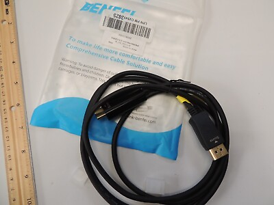 #ad DisplayPort to HDMI 6 Ft Cable Benfei DisplayPort to HDMI Male to Male Adapter $3.89