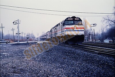 #ad Vtg 1982 Train Slide 346 AMTK Amtrak Engine X4M161 $7.50