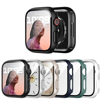 #ad 6Pcs Para Apple Watch Series 456SE Case Iphone Reloj Protector De Pantalla 44mm $18.25