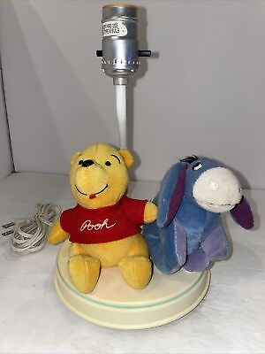 #ad Disney Winnie the Pooh and Eeyore Plush Lamp Dolly Inc. 90#x27;s Light Vintage $27.99