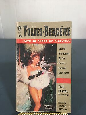 #ad Folies Bergere by Paul Derval Vintage Paperback 1955 $3.99