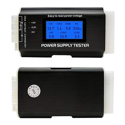 #ad Computer PC Power Supply Tester ATX ITX IDE HDD SATA BYI Connectors Power Suppl $23.54