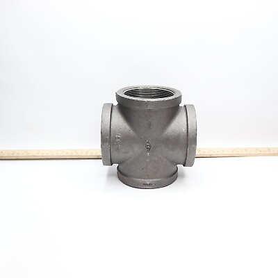 #ad Cross Pipe Fitting Galvanized Malleable Iron Class 150 3quot; NPT $70.78