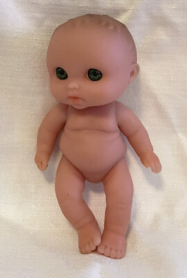 #ad Berenguer Baby Doll Blue Eyes Brown Hair KR14 Jointed No Clothes 5quot; $11.41