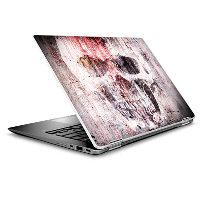 #ad Skin Wrap for 14quot; HP Chromebook x360 tattered skull blood skull dead $15.98