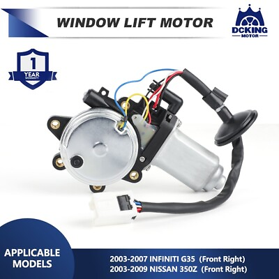 #ad Window Motor For 03 07 Infiniti G35 And 03 09 Nissan 350Z Front Right Passenger $21.99