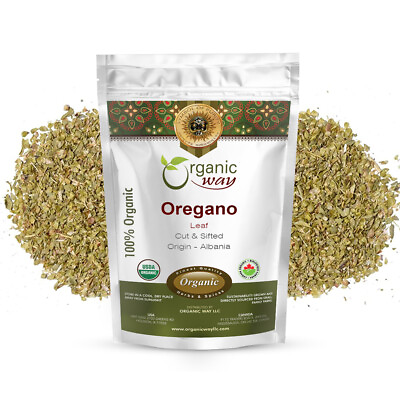 #ad Organic Way Dried Oregano Leaf Cut amp; Sifted Organic Kosher amp; USDA Certified $24.99