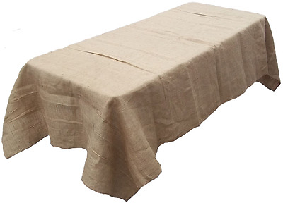 #ad Tablecloth Burlap Natural Rectangular 60x144 Inch By Broward Linens $37.99