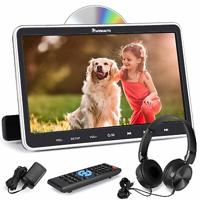 #ad 10.1quot; Car Headrest DVD Player for Kids HD 1080P Sync Screen USB SD HDMIHeadsets $116.27