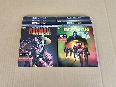 #ad Batman Assault On Arkham Killing Joke: w Slipcovers 4K HD amp; Blu ray New Sealed $49.97