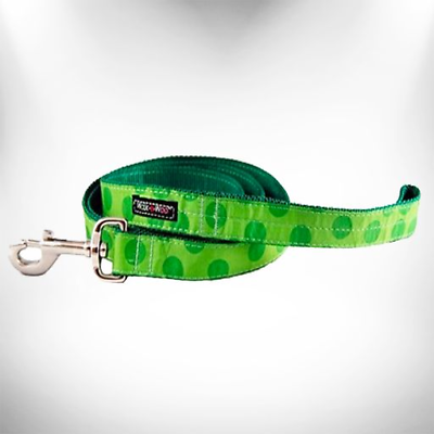 #ad Polka Dot Dog Monotone Leads Turquoise REGULAR Lead 1quot; width 5#x27; length $37.48