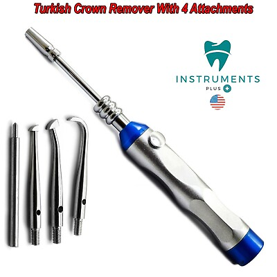 #ad Automatic Crown Removal Gun Dentist Surgical Tool with 4 Attachments Dental CE $17.02