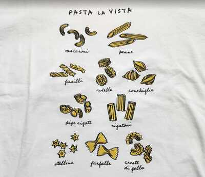 #ad New women#x27;s J Crew Factory collector tee Italian pasta types pasta la vista $45.00