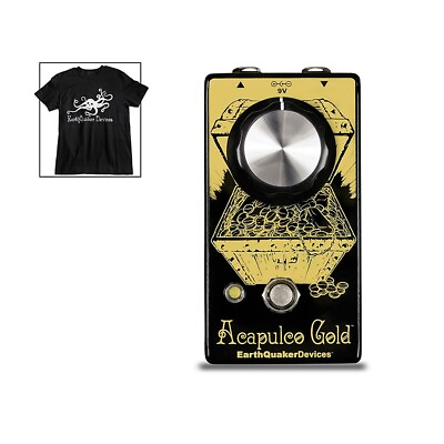 #ad EarthQuaker Acapulco Gold V2 Power Amp Distortion Pedal Octoskull T Shirt Large $164.00