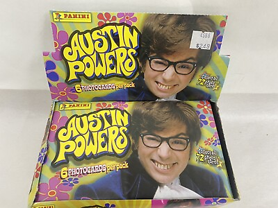 #ad New 1999 Austin Powers Sealed Panini Wax Box Photo Cards 36 Packs 230135G $29.00