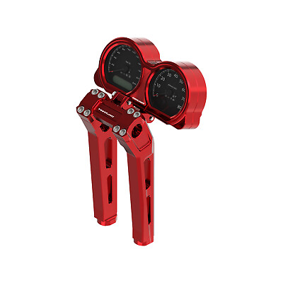 #ad 10.0quot; Red Handebar Risers Fits Harley 15 23 Road Glide FLTR FLTRST 1.0quot; Clamp $329.95