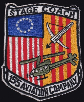 #ad US Army 155th Aviation Company Stage Coach Patch N 14 $15.00