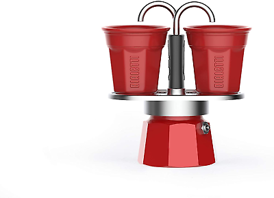 #ad Mini Express Color: Moka Set Includes Coffee Maker 2 Cup 2.8 Oz 2 Shot Gla $78.99