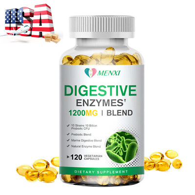 #ad Digestive Enzymes w Prebiotic amp; Probiotics Constipation Gas amp; Bloating Relief $13.44