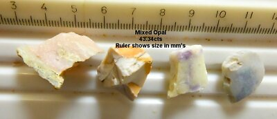 #ad OPAL MIX 43.34cts INTERESTING MIX of OPAL FROM DIFFERENT LOCATIONS FREE SHIP $14.99