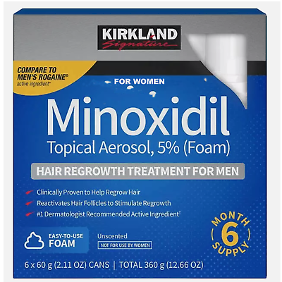 #ad New Kirkland Signature 5% Minoxidil Foam For Women Hair Growth Treatment $99.00