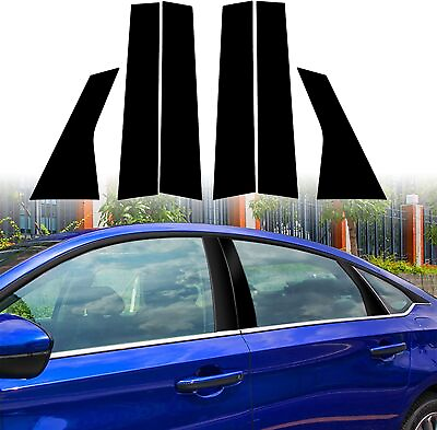 #ad For 2014 2020 Chevy Impala Glossy Black Pillar Posts 6pcs Set Door Trim Cover US $8.49