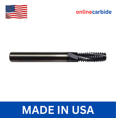 #ad M4x.70 CARBIDE THREAD MILL TiALN COATED $52.95