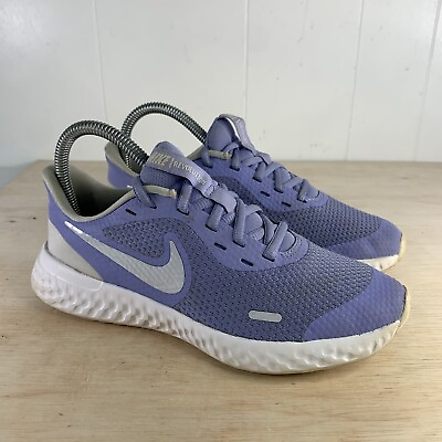 #ad Nike GS Revolution 5 Running Shoes Thistle Blue BQ5671 500 Size 6 $24.99