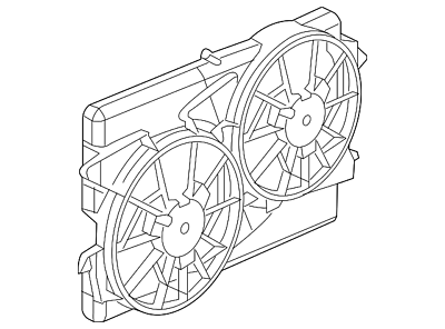 #ad Genuine GM Engine Cooling Fan Shroud 89019138 $191.18